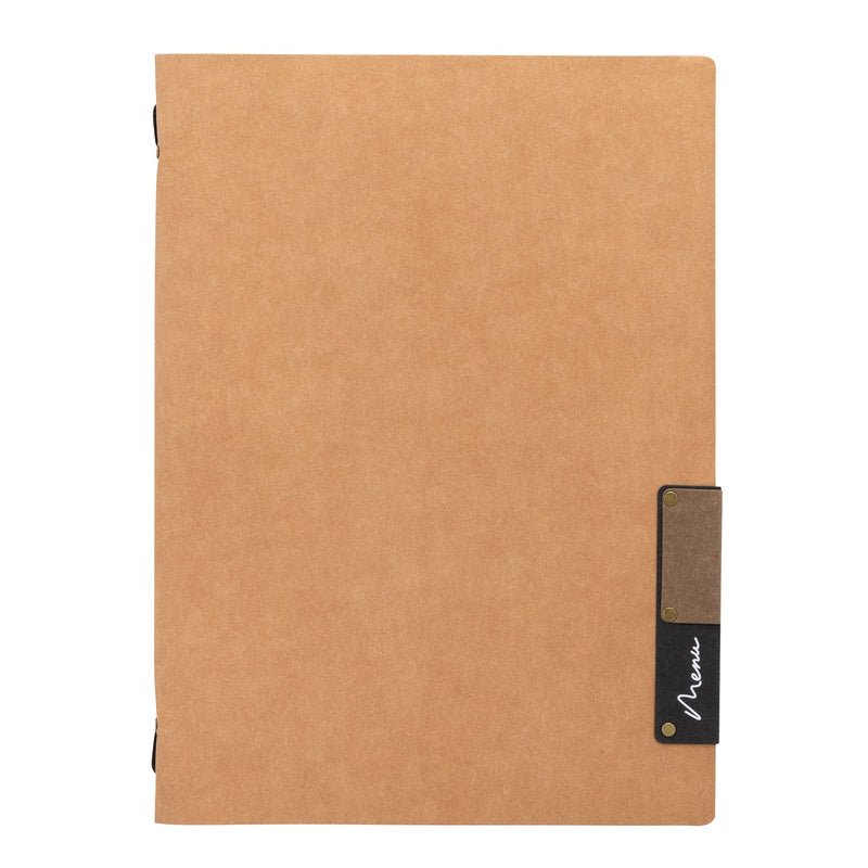 Load image into Gallery viewer, Securit Menu Set - Nature A4 Beige - 10 Menu Holders + 20 Extra Pouches
