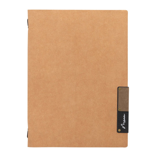 Securit Menu Set - Nature A4 Beige - 10 Menu Holders + 20 Extra Pouches