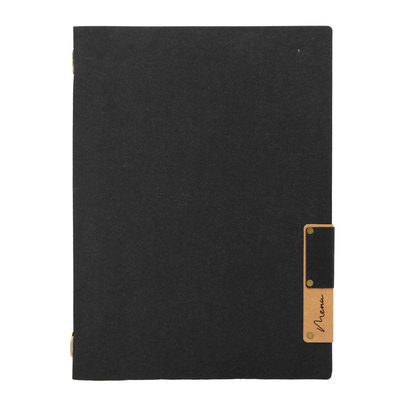 Load image into Gallery viewer, Securit Menu Set - Nature A4 Black - 10 Menu Holders + 20 Extra Pouches
