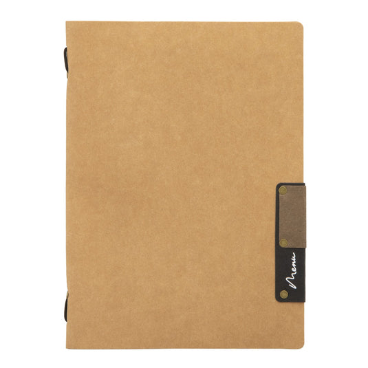 Securit Menu Set - Nature A5 Beige - 10 Menu Holders + 20 Extra Pouches