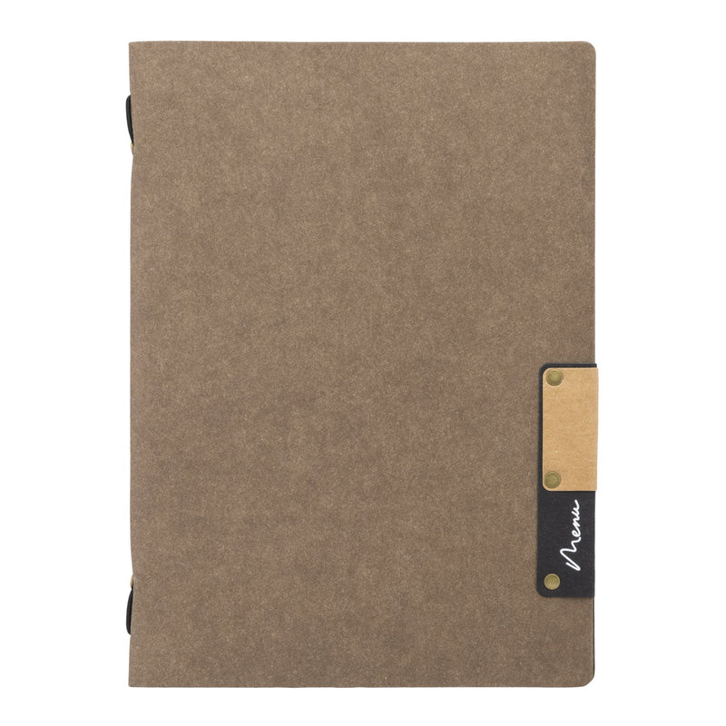 Load image into Gallery viewer, Securit Menu Set - Nature A5 Brown - 10 Menu Holders + 20 Extra Pouches
