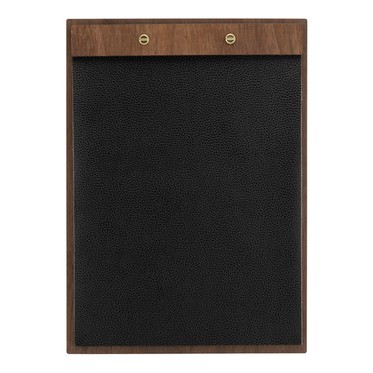 Set of 10 Securit Walnut menu holders with dimensions 312x23x2cm, made of walnut wood, designed for displaying menus.