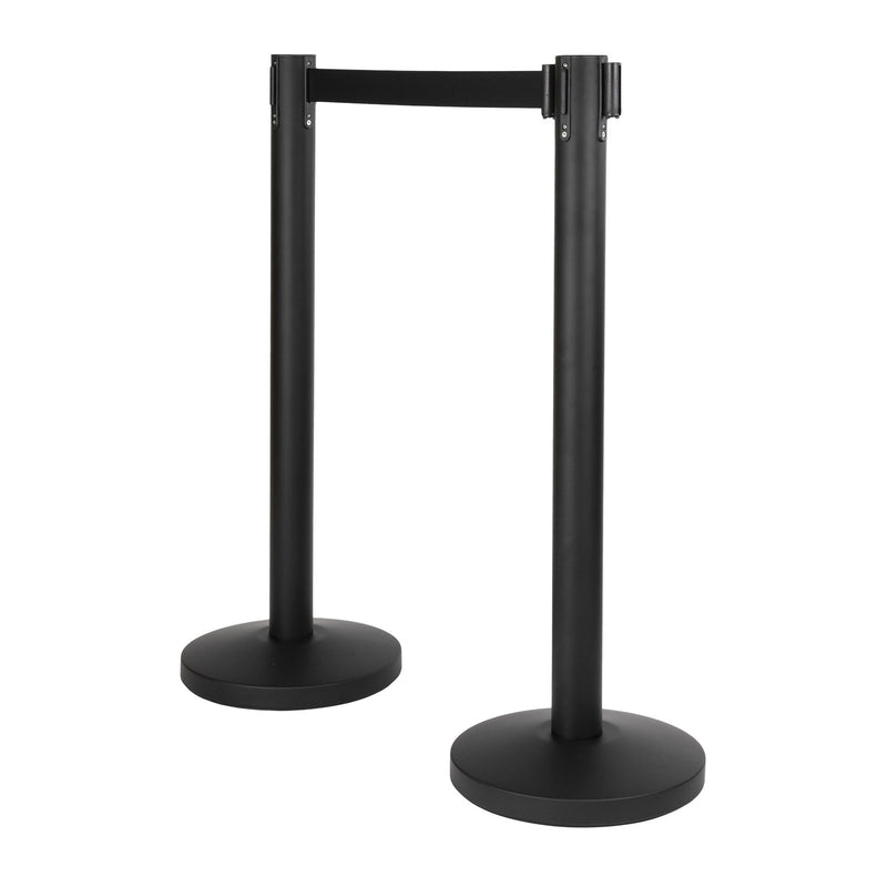 Load image into Gallery viewer, Securit Barriers Systems - Budget - Black 93x33x33cm - Pack of 2
