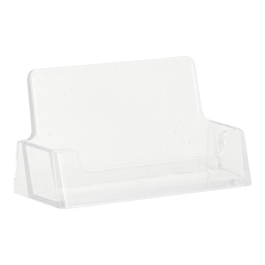 Transparent Securit brochure holder with 5x10x3.5-inch dimensions, ideal for displaying brochures neatly and visibly.