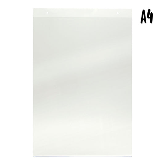 Transparent Securit brochure holder, 29.7x23.1x3.8cm, pack of 10, showcasing open display for brochures and flyers