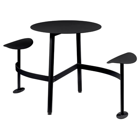 BOLDER 2-Seater Modular Round Outdoor Table with Integrated Seating