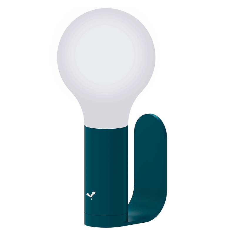 Load image into Gallery viewer, Fermob Aplô Wireless Lamp with Wall Light Bracket – Acapulco Blue
