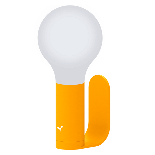 Fermob Aplô Wireless Lamp with Wall Light Bracket – Smooth Honey