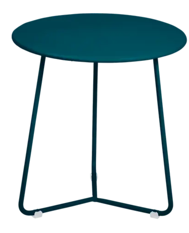 Load image into Gallery viewer, Fermob small occasional table with a 34cm diameter, featuring a round top and sturdy base, perfect for indoor or outdoor use.

