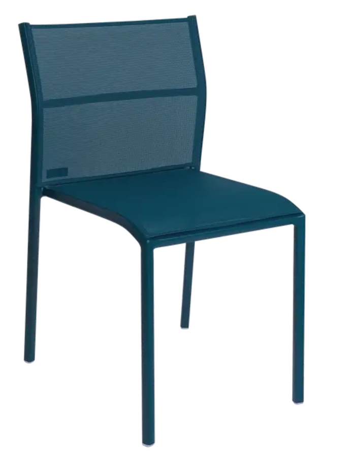 Load image into Gallery viewer, Fermob Cadiz outdoor chair with a woven seat and metal frame, designed for stylish outdoor furniture use.
