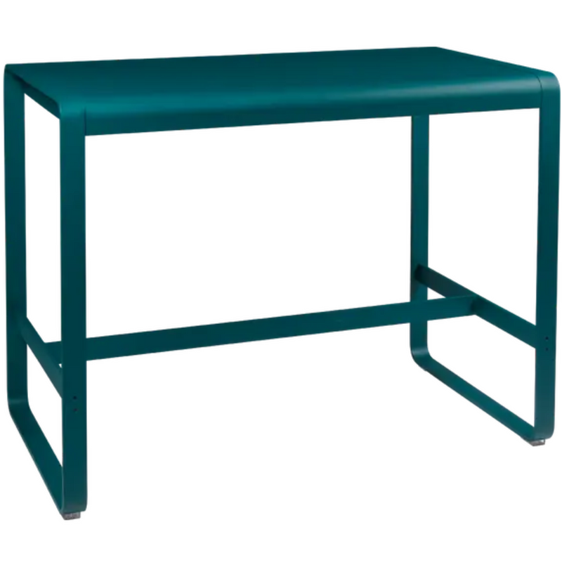Load image into Gallery viewer, Fermob Bellevie high lounge table, 140x80 cm, outdoor metal furniture with sleek design and sturdy construction.
