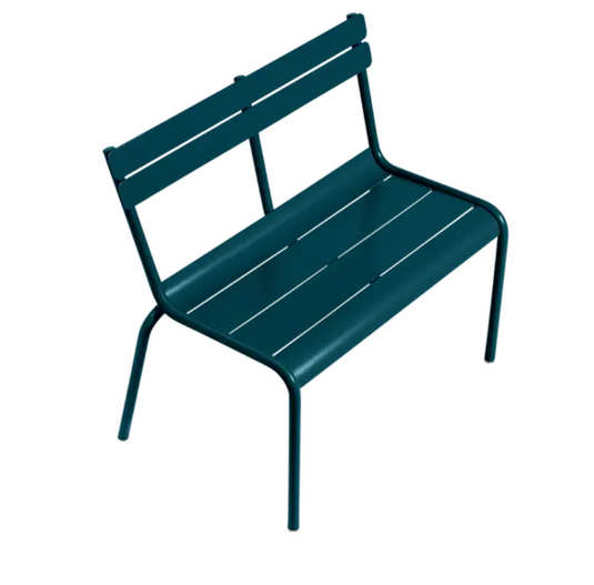 Fermob Luxembourg kid bench from the Fermb Kids Corner Contract Bench collection, featuring colorful, sturdy outdoor restaurant furniture.