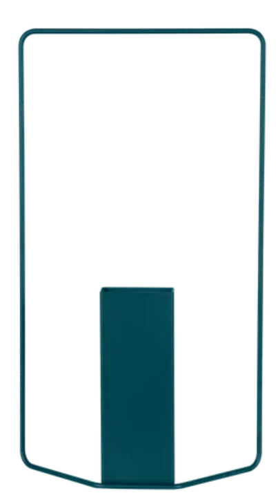 Load image into Gallery viewer, Fermob Itac rectangular vase in blue, 62cm tall, with a sleek modern design and smooth surface, ideal for contemporary decor.
