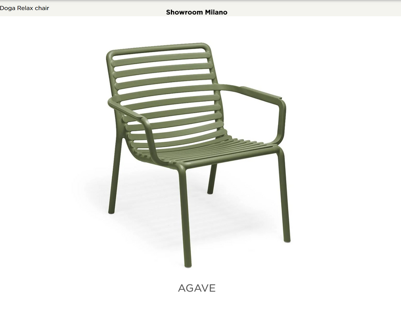 Load image into Gallery viewer, Nardi Doga Relax outdoor chair with woven agave pattern, lightweight and stylish for garden or patio relaxation.
