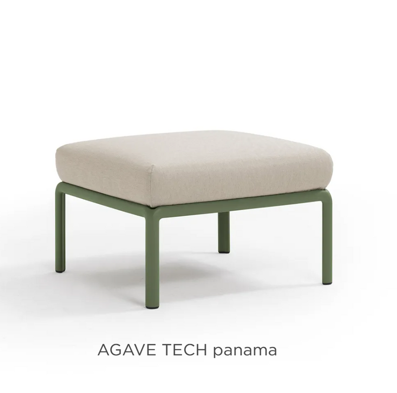 Load image into Gallery viewer, Nardi Komodo outdoor sofa section with beige fabric cushions and modular design, ideal for outdoor patio seating.
