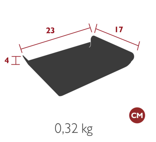 Fermob ALTO metal tray, 23 x 17 cm, outdoor use with a sleek design and sturdy metal construction.