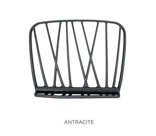 Antracite Nardi Komodo sofa backrest extension for outdoor patio, featuring a sturdy back piece designed for comfort and style.