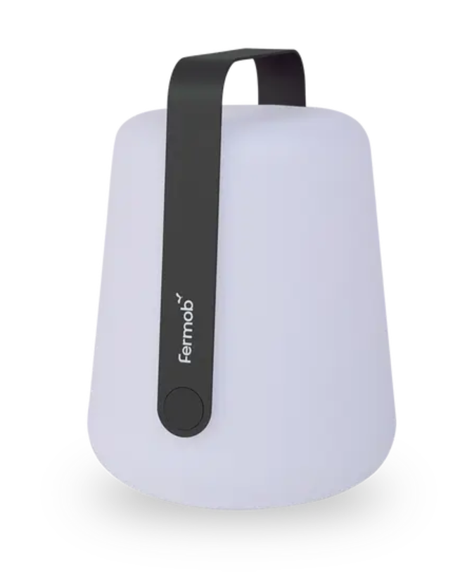 Fermob Big Outdoor BALAD² Lamp in antracite, 38cm, large spherical outdoor light with a modern design.