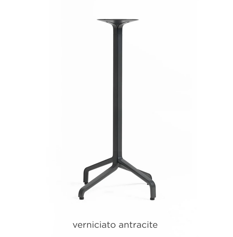 Load image into Gallery viewer, Antracite Nardi Base Frasca High Fix table base with sturdy metal construction for outdoor or indoor use.
