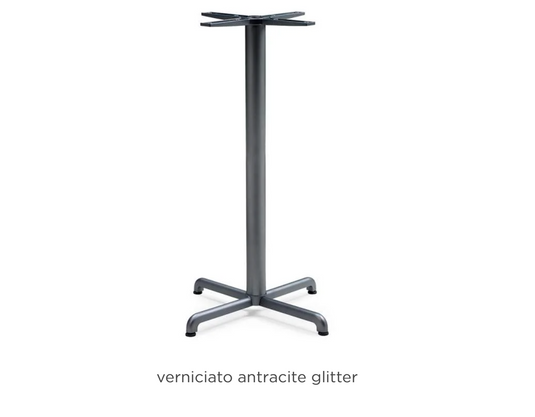 Nardi Base Calice ALU high table leg in antracite, designed for Nardi hotel tables, showcasing sleek aluminum construction.