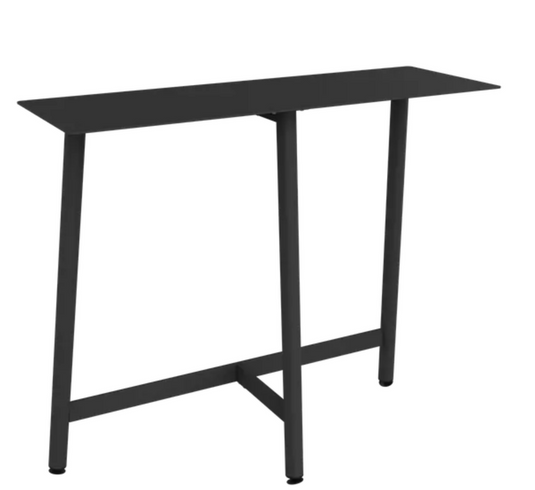 Antracite Fermob Bolder Counter bar table with a sleek metal design, ideal for shop, restaurant, or garden settings