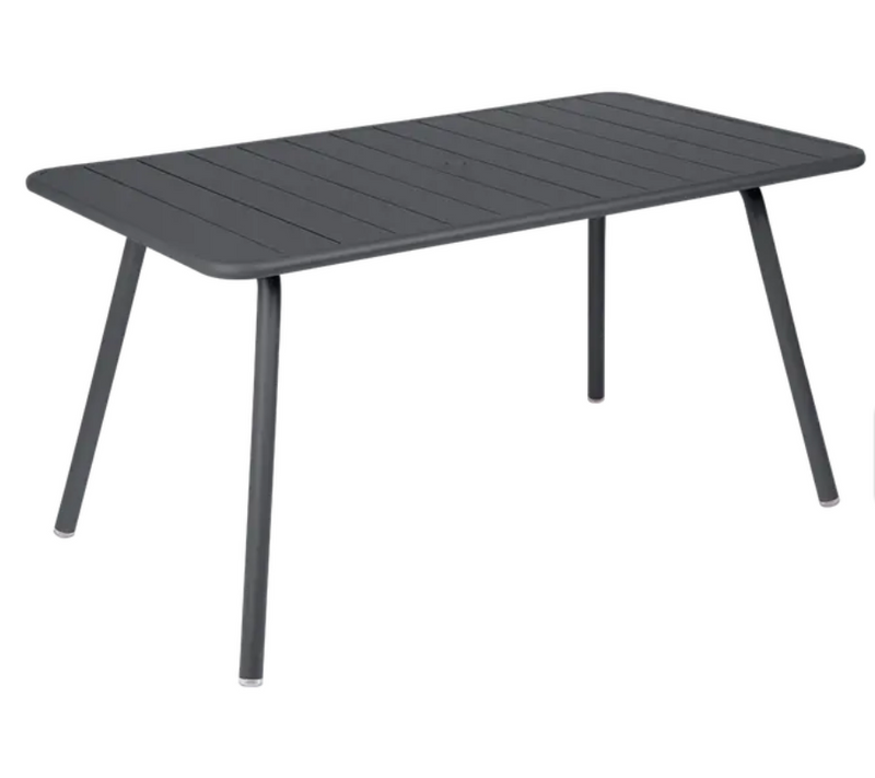 Load image into Gallery viewer, Fermob Luxembourg outdoor bar table in anthracite, 143x80 cm, sturdy patio furniture for outdoor dining and gatherings
