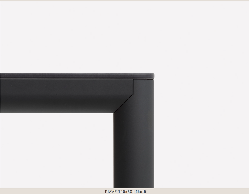 Load image into Gallery viewer, Nardi Piave 70 outdoor contract table by Custom Wood Designs with antracite finish, 140x80 cm restaurant outdoor furniture.
