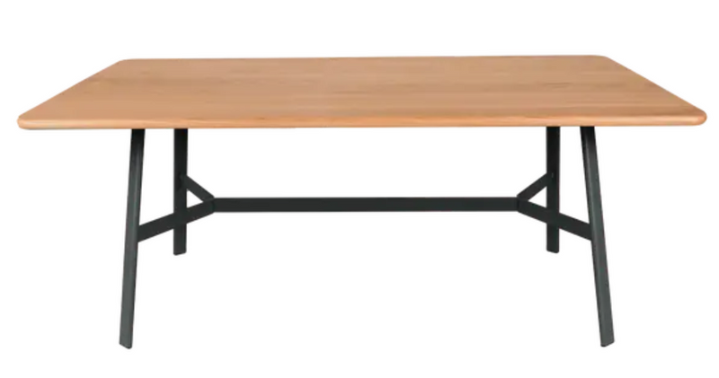 Load image into Gallery viewer, Fermob SO'O 180x90 cm oak dining table with six seats, featuring a sleek oak wood surface and sturdy construction.
