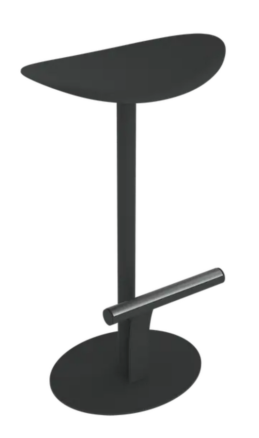 Fermob Bolder bar stool with Anytacite powder-coated metal finish, outdoor seating, modern design for patio or bar area
