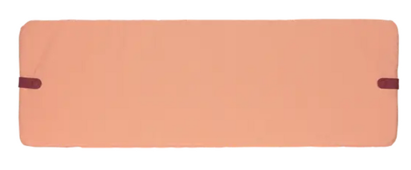 Load image into Gallery viewer, Apricot-colored Fermob outdoor bench cushion measuring 106 x 35 cm, designed for outdoor seating comfort and style.
