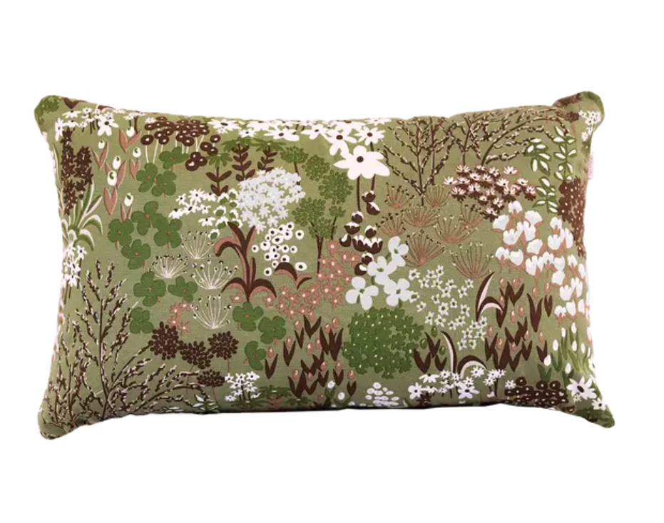 Fermob outdoor cushion with a wildflower bouquet design, 68x44 cm, perfect for outdoor seating and garden decor.