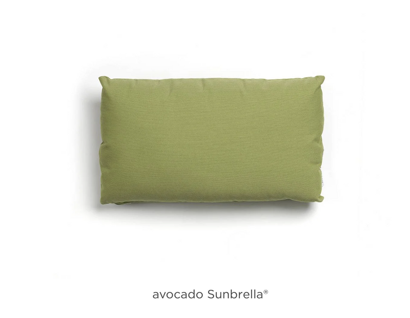 Load image into Gallery viewer, Nardi rectangular outdoor cushion in bright avocado green, designed for patio seating and outdoor comfort.
