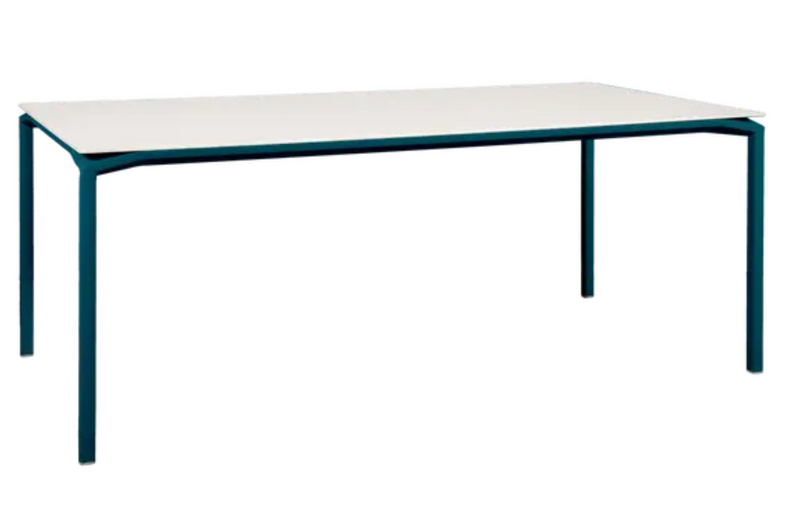 Load image into Gallery viewer, Fermob CALVI AERIS mineral dining table, 195x95 cm, eight-seater with stylish table top, ideal for outdoor or indoor use
