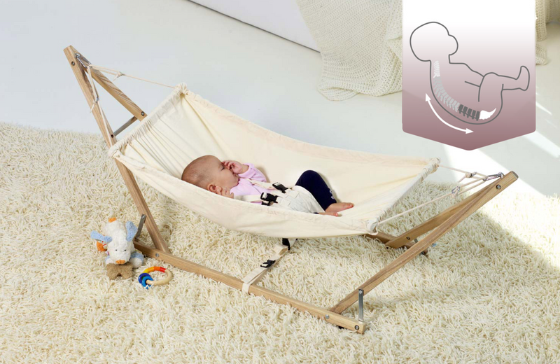 Load image into Gallery viewer, 2-in-1 Royal Set Baby Hammock with Stand &amp; Inlay
