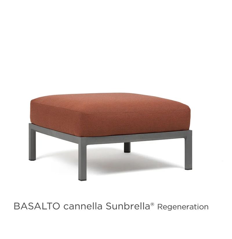 Load image into Gallery viewer, Nardi Maximo pouf modular seating element in Basalto Cannella, outdoor luxury sofa footstool for versatile, stylish seating.
