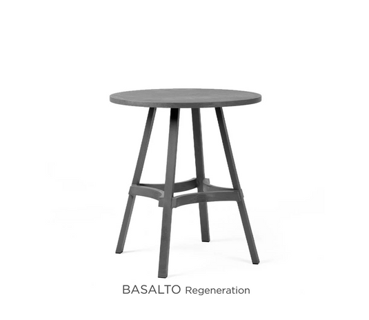 Nardi Regen Combo 60 outdoor furniture set featuring a Basalto table with a sleek, modern design and sturdy outdoor materials.