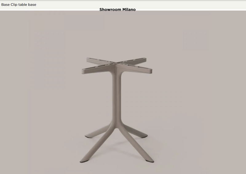 Load image into Gallery viewer, Nardi Base Clip Table Base for restaurant tables, sturdy metal support with clip attachment for secure table stability.
