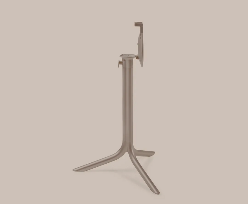 Load image into Gallery viewer, Nardi Base Flute folding table leg for restaurants and hotels, showcasing a sleek, sturdy metal design suitable for seaside tables.
