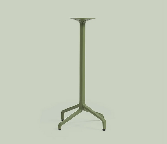 Nardi Base Frasca High Fix table base in black metal, designed for outdoor Nardi table setups, sturdy and durable for outdoor use.