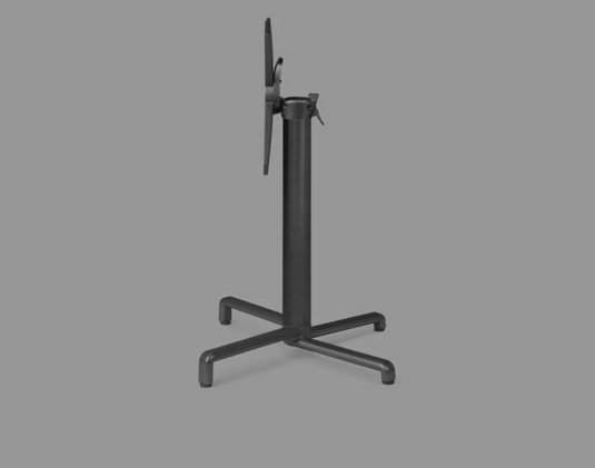 Nardi Base Scudo table leg in black metal, designed for Nardi base tables, with a sturdy, modern finish for hotel furniture.