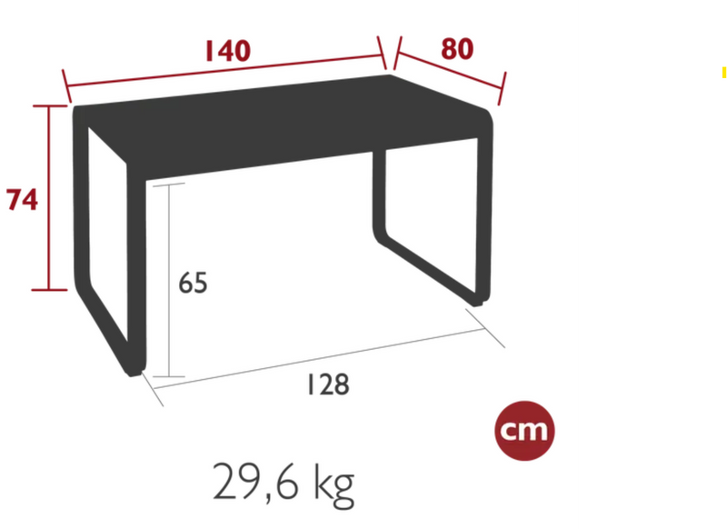 Load image into Gallery viewer, BELLEVIE Table 140 x 80 cm Four Seater

