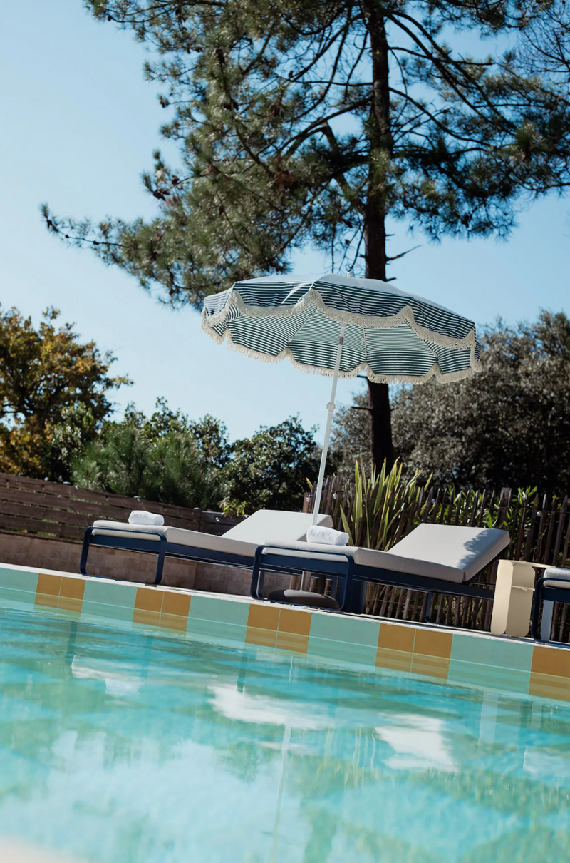 Load image into Gallery viewer, Fermob Bellevie premium sunlounger with a sleek design and comfortable cushioning, perfect for outdoor relaxation.
