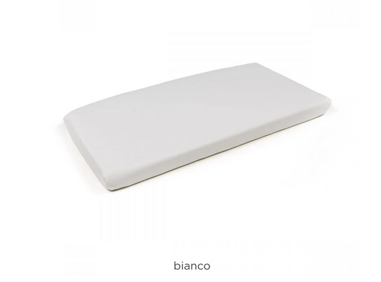 White cushion for Nardi sofa net bench, designed for patio furniture, with soft padding and durable fabric for outdoor comfort.