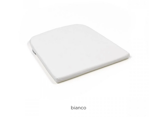 White net cushion for Nardi outdoor chair, designed for added comfort and style, perfect for patio seating.