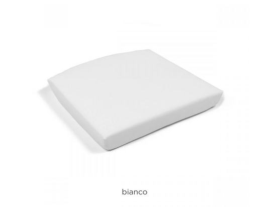 Nardi Net Relax outdoor lounge cushion in white, designed for Nardi net furniture, suitable for patio relaxation.