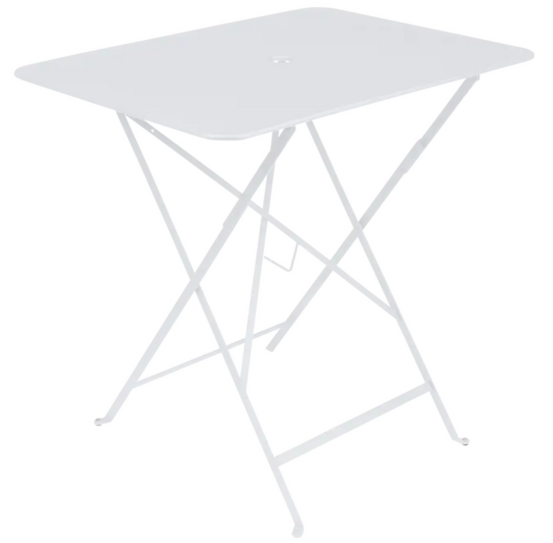 Load image into Gallery viewer, Fermob foldable bistro table measuring 77x57 cm, outdoor metal furniture with a sleek, compact design for outdoor dining.
