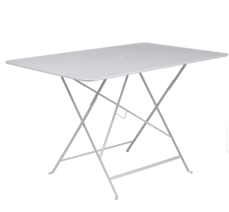 Load image into Gallery viewer, Fermob foldable bistro table, 117x77 cm, outdoor metal design with a sleek, portable style suitable for patios and small outdoor spaces.

