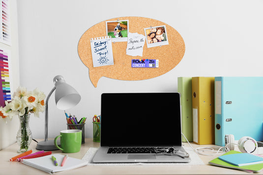Securit Wall Board - Cork Silhouettes - Cork 30,5x45,5x0,5cm - Pack of 6 - in use
