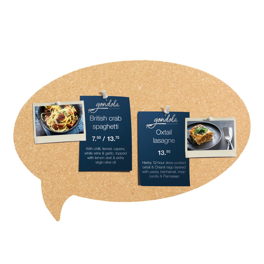 Securit Wall Board - Cork Silhouettes - Cork 30,5x45,5x0,5cm - Pack of 6 - in use