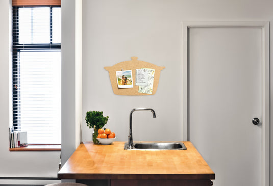 Securit Wall Board - Cork Silhouettes - Cork 29,2x45,5x0,5cm - Pack of 6 - in use